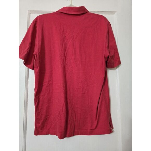 Patagonia Polo Shirt Red Rust Colored Short Sleeve Shark Logo Golf Mens M Medium - Picture 2 of 4